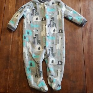 Warm, cozy footed PJs.